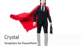  Presentation with lines red and white - Slide set with army strong - man in red cover isolated background and a white colored foreground