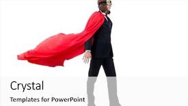  Presentation with fade blue painted red white - Cool new presentation with army strong - man in red cover isolated backdrop and a white colored foreground