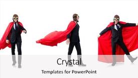  Presentation with white red employees - Beautiful slide deck featuring army strong - man in red cover isolated backdrop and a white colored foreground