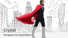  Presentation with strong - Slide deck featuring army strong - man in red cover background and a white colored foreground