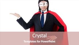  Presentation with clothing - Presentation theme featuring army strong - man wearing red clothing background and a coral colored foreground