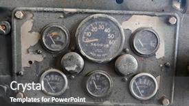  Presentation with army - PPT theme consisting of army truck an old army background and a dark gray colored foreground