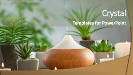  Presentation with diffuser - Amazing theme having aroma oil diffuser candles backdrop and a gray colored foreground