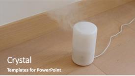  Presentation with diffuser - Amazing presentation design having aroma oil diffuser for home backdrop and a coral colored foreground