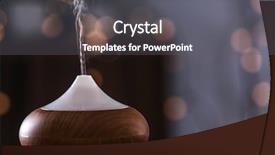  Presentation with diffuser - Audience pleasing slides consisting of aroma oil diffuser on blurred backdrop and a gray colored foreground
