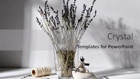  Presentation with flowers vase - Audience pleasing slide deck consisting of aromatherapy-and-organic-concept-still backdrop and a light gray colored foreground