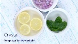  Presentation with water treatment - Theme having aromatherapy-treatment-bowl-with-flowers background and a sky blue colored foreground