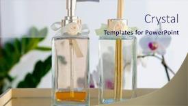  Presentation with diffuser - Theme featuring aromatic-air-freshener background and a sky blue colored foreground