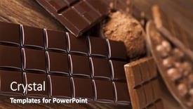  Presentation with cocoa - PPT layouts enhanced with aromatic cocoa and chocolate background and a wine colored foreground