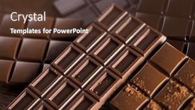  Presentation with cocoa - Colorful slide set enhanced with aromatic cocoa and chocolate backdrop and a tawny brown colored foreground