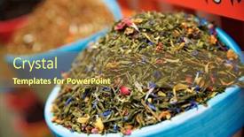  Presentation with cordoba - Beautiful presentation theme featuring aromatic herbs for sale in a store cordoba spain backdrop and a tawny brown colored foreground