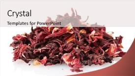  Presentation with hibiscus - Amazing presentation theme having aromatic hibiscus tea isolated backdrop and a lemonade colored foreground