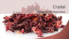  Presentation with hibiscus - Colorful PPT layouts enhanced with aromatic hibiscus tea isolated backdrop and a lemonade colored foreground
