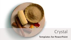  Presentation with cinnamon - Presentation theme consisting of aromatic-indian-sandalwood-and-cinnamon background and a light gray colored foreground