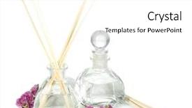  Presentation with home - Presentation having aromatic sticks for home isolated background and a white colored foreground