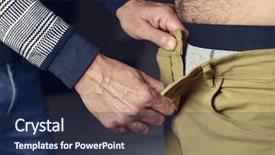  Presentation with trousers - PPT layouts having arousal - closeup of a young caucasian background and a navy blue colored foreground