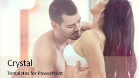  Presentation with young children playing multicultural - Amazing slides having arousal - sexy young couple kissing backdrop and a lemonade colored foreground