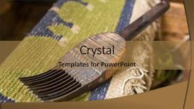  Presentation with weaving - Beautiful PPT layouts featuring arpet workshop of tibetan refugee backdrop and a coral colored foreground