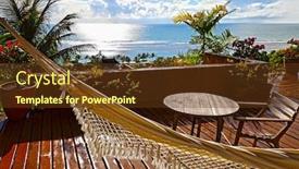  Presentation with bahia - Presentation theme consisting of arraial-d-ajuda background and a tawny brown colored foreground