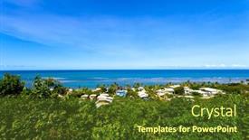  Presentation with bahia - PPT theme consisting of arraial-d-ajuda background and a tawny brown colored foreground