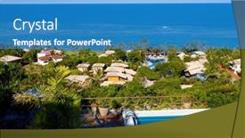  Presentation with bahia - Theme enhanced with arraial-d-ajuda background and a teal colored foreground