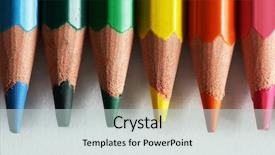  Presentation with colorful impressionist style artistic color - Presentation with arranged as a color pallete background and a  colored foreground