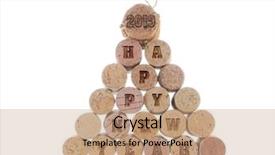  Presentation with new year 2019 - Amazing PPT layouts having arranged into pyramid with imprint backdrop and a coral colored foreground