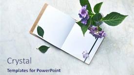  Presentation with an open pit mining - Presentation design having arrangement-of-an-open-sketchbook background and a sky blue colored foreground