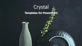  Presentation with dark space - Presentation theme with arrangement-of-dark-ceramic background and a wine colored foreground