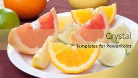  Presentation with orange lime - Cool new presentation with arrangement-of-lemon-lime-tangerine backdrop and a yellow colored foreground