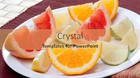  Presentation with orange lime - Amazing PPT layouts having arrangement of lemon lime tangerine orange and grapefruit fruit backdrop and a yellow colored foreground