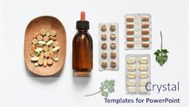  Presentation with health-care - Presentation theme consisting of arrangement-of-organic-health-care background and a  colored foreground