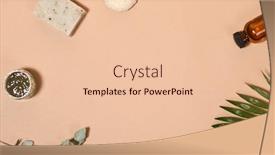  Presentation with skin care - PPT layouts enhanced with arrangement-of-skin-care-products background and a lemonade colored foreground