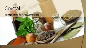  Presentation with spices - Beautiful slide deck featuring arrangement of spices backdrop and a lemonade colored foreground