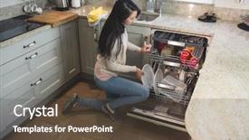  Presentation with kitchen - Cool new theme with arranging plates in dish washer backdrop and a  colored foreground