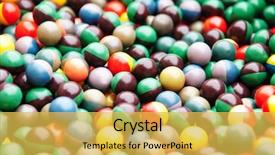  Presentation with extreme - Slide deck featuring canapes with pickled anchovy filet and vegetables background and a white colored foreground