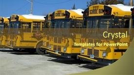  Presentation with array - Presentation theme enhanced with array-of-school-bus background and a tawny brown colored foreground