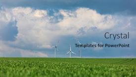  Presentation with bavaria - Slide deck enhanced with array-of-wind-turbines-known background and a light blue colored foreground