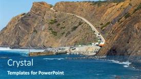  Presentation with west - Presentation consisting of arrifana-in-south-west-alentejo background and a ocean colored foreground