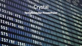  Presentation with departure board - PPT theme having arrival departure board background and a ocean colored foreground