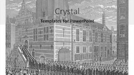  Presentation with patriots - Audience pleasing slide deck consisting of arrival-of-the-delegation backdrop and a light gray colored foreground