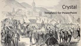  Presentation with old paper design - Colorful slides enhanced with arrival of wounded spanish backdrop and a soft green colored foreground