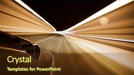  Presentation with end - Cool new theme with arriving at the end backdrop and a tawny brown colored foreground