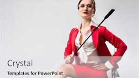  Presentation with office moves - Amazing PPT layouts having arrogant-businesswoman-with-a-whip backdrop and a white colored foreground