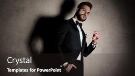  Presentation with shoulder - Slides enhanced with arrogant-groom-holding-his-hand background and a wine colored foreground