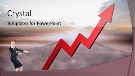  Presentation with rope - Amazing presentation theme having arrow against road leading backdrop and a  colored foreground