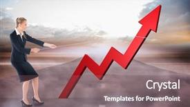  Presentation with rope - Theme enhanced with arrow against road leading background and a violet colored foreground