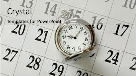  Presentation with page - Presentation featuring arrow events - vintage silver pocket watch laying background and a light gray colored foreground