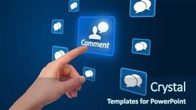  Presentation with network social media sns internet - Slides with portrait of two young fashion girls outdoor background and a gray colored foreground