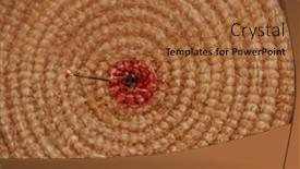  Presentation with goal - Slide deck with arrow-in-the-center background and a red colored foreground